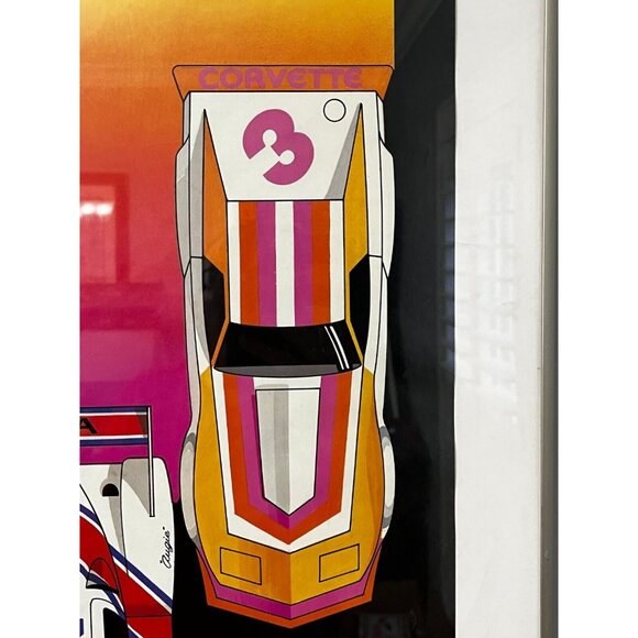 1981 Pabst 500 Racing Poster Road America BMW lola Corvette 28" framed +xtras - Picture 8 of 13